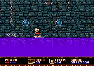 une photo d'Ã©cran de Castle of Illusion sur Sega Megadrive